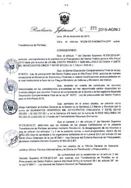 Resolución Jefatural N° 272-2015-AGN/J
