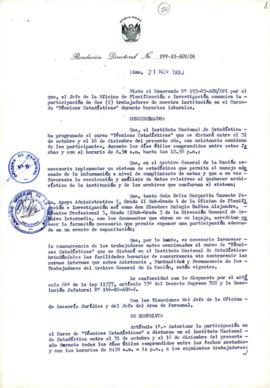 Resolución Directoral N° 99-83-AGN/OA
