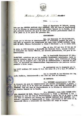 Resolución Jefatural N° 102-1984/AGN/J