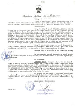 Resolución Jefatural N° 198-1990/AGN/J