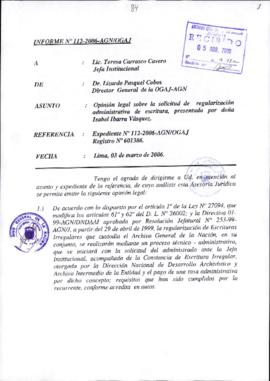 INFORME 112-2006-AGN/OGAJ
