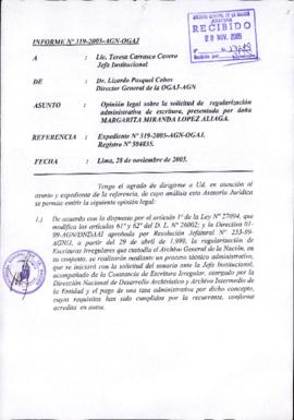 INFORME 319-2005-AGN-OGAJ
