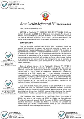 Resolución Jefatural N° 129-2020-AGN/J