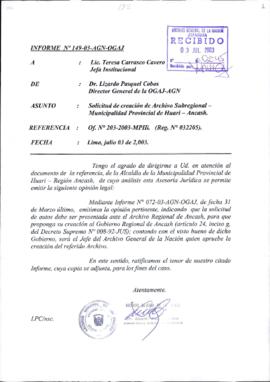 INFORME 149-2003-AGN-OGAJ