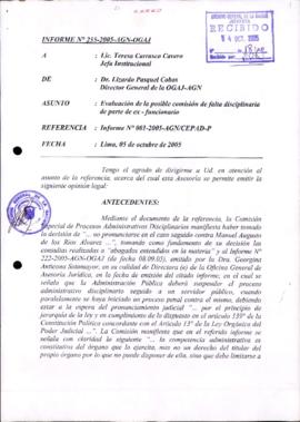 INFORME 255-2005-AGN-OGAJ