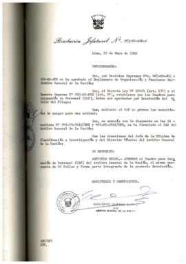 Resolución Jefatural N° 063-1982/AGN/J
