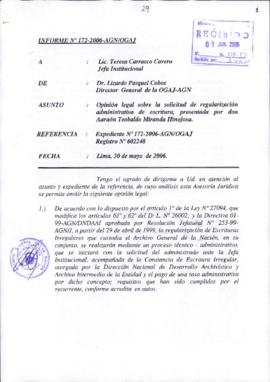 INFORME 172-2006-AGN/OGAJ