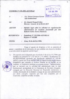INFORME 138-2006-AGN/OGAJ