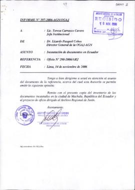 INFORME 397-2006-AGN/OGAJ