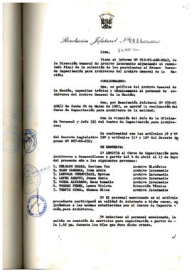 Resolución Jefatural N° 044-1983/AGN/J