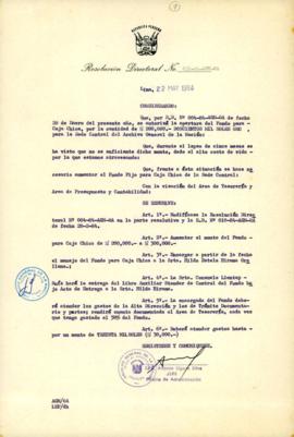 Resolución Directoral N° 31-84-AGN/OA