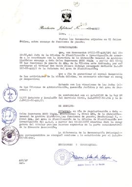 Resolución Jefatural N° 208-1988/AGN/J