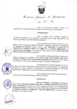 Resolución Jefatural N° 385-2000/AGN/J