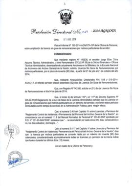 Resolución Directoral N° 029-2014-AGN/OTA