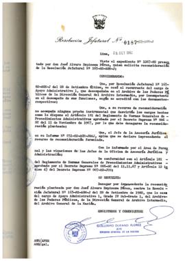 Resolución Jefatural N° 187-1982/AGN/J