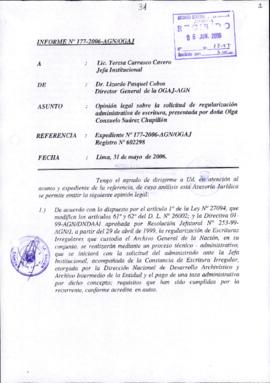 INFORME 177-2006-AGN/OGAJ