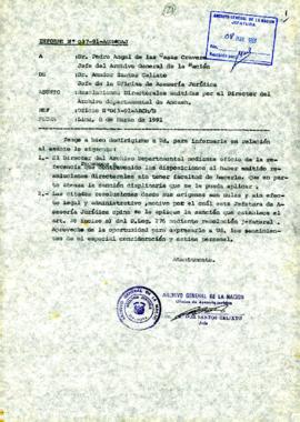 INFORME 037-91-AGN/OAJ