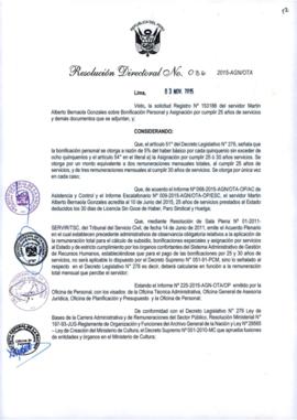 Resolución Directoral N° 036-2015-AGN/OTA