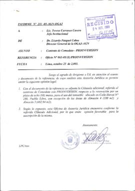 INFORME 231-2003-AGN-OGAJ