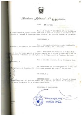 Resolución Jefatural N° 154-1982/AGN/J