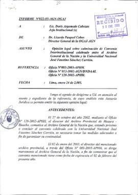 INFORME 022-2003-AGN-OGAJ