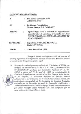INFORME 061-2003-AGN-OGAJ