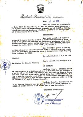 Resolución Directoral N° 30-86-AGN/OA