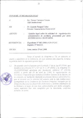INFORME 082-2004-AGN-OGAJ