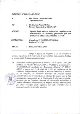 INFORME 160-2003-AGN-OGAJ