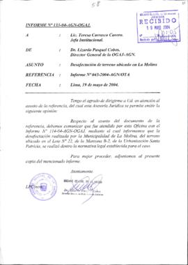 INFORME 133-2004-AGN-OGAJ