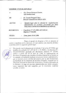 INFORME 155-2004-AGN-OGAJ