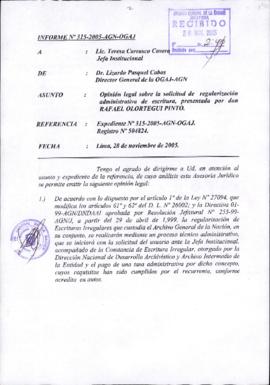INFORME 315-2005-AGN-OGAJ