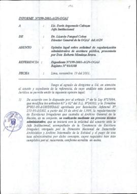 INFORME 199-2001-AGN-OGAJ