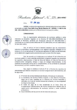 Resolución Jefatural N° 270-2013-AGN/J