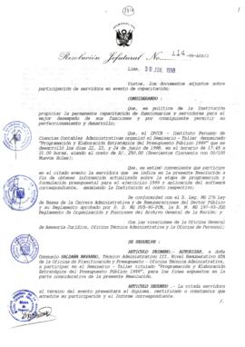 Resolución Jefatural N° 114-1998/AGN/J