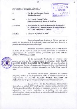 INFORME 050-2006-AGN/OGAJ