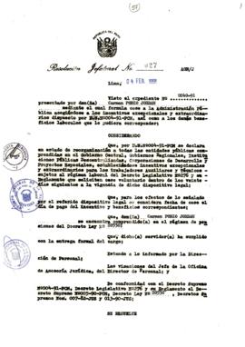 Resolución Jefatural N° 027-1991/AGN/J