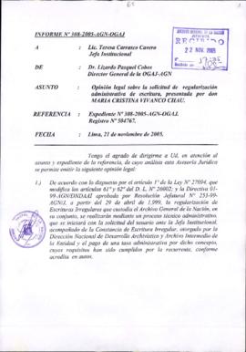 INFORME 308-2005-AGN-OGAJ