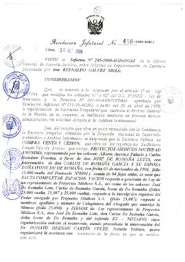 Resolución Jefatural N° 406-2000/AGN/J