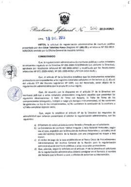 Resolución Jefatural N° 500-2013-AGN/J