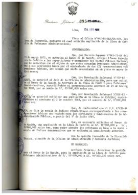 Resolución Jefatural N° 095-1985/AGN/J