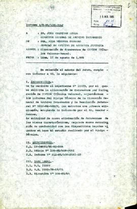 INFORME S/N-85/AGN-JOAJ