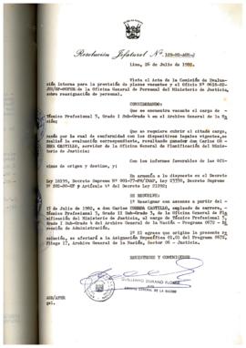 Resolución Jefatural N° 129-1982/AGN/J