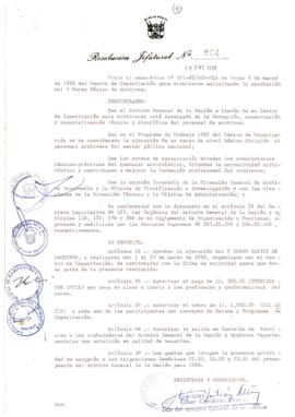 Resolución Jefatural N° 004-1988/AGN/J