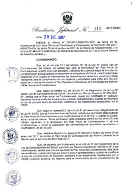 Resolución Jefatural N° 213-2017-AGN/J