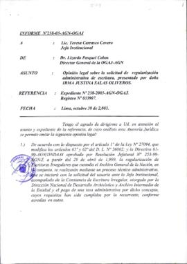 INFORME 238-2003-AGN-OGAJ