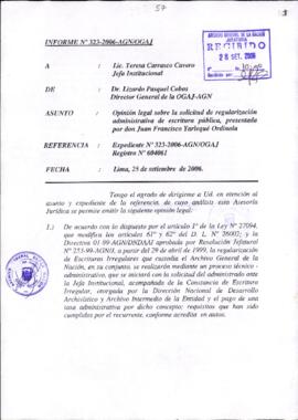 INFORME 323-2006-AGN/OGAJ