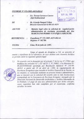 INFORME 155-2005-AGN-OGAJ
