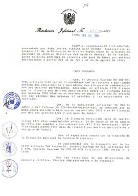 Resolución Jefatural N° 108-1994/AGN/J