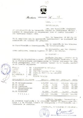 Resolución Jefatural N° 062-1989/AGN/J